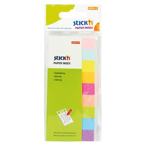 Picture of สติ๊ก'เอ็น 21689, 1.2 x 5 ซม. 9สี/แพ็ค อินเด็กซ์