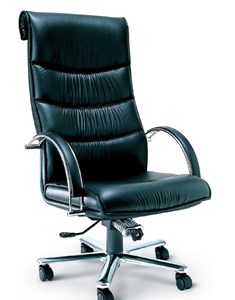 Picture of เก้าอี้ Asahi EX1 หนัง PVC โยกทั้งตัว ขาอลูมิเนียมเงา