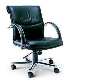 Picture of เก้าอี้ Asahi EX3 หนัง PVC โยกทั้งตัว ขาอลูมิเนียมเงา