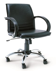 Picture of เก้าอี้ Asahi NS 5-A ผ้าฝ้าย โยกทั้งตัว ขาเหล็กชุบ