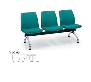 Picture of เก้าอี้ Asahi LC 53 ผ้าฝ้าย เก้าอี้ 3 ที่นั่ง