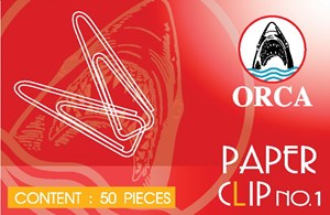 Picture of ลวดเสียบกระดาษ ออร์ก้า เหลี่ยม เบอร์ 1 (กล่องละ 50 ตัว)