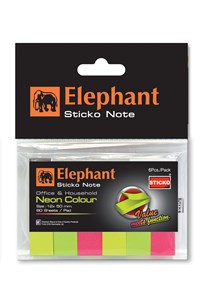 Picture of ตราช้างกระดาษโน้ตกาวในตัว อินเด็กซ์นีออน 12x50มม.
