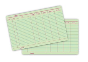 Picture of สต๊อกการ์ดสีเขียว 6 x 8", 110 แกรม (100 แผ่น)