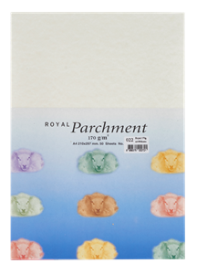 Picture of กระดาษลายขนแกะ Royal Parchment 170 แกรม สีขาว No.22  ขนาด A4 (50แผ่น)