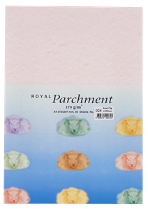 Picture of กระดาษลายขนแกะ Royal Parchment 170 แกรม สีชมพู No.24  ขนาด A4 (50แผ่น)