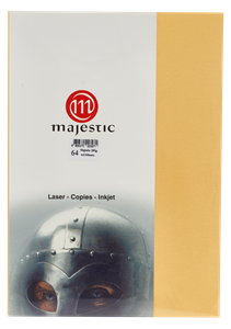 Picture of กระดาษประกายมุก Majestic ทอง 250 แกรม, 064, 25 แผ่น