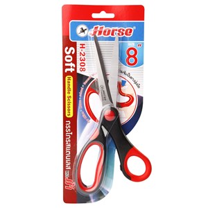 Picture of กรรไกรพลาสติก ตราม้า H-2308  8 นิ้ว 