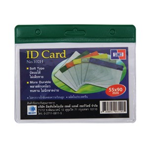 Picture of ป้ายชื่อพลาสติก แซนโก้ 102H เขียว (1x10อัน) แนวนอน 9x5.5 ซม.