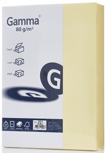 Picture of กระดาษสีถ่ายเอกสาร GAMMA 80 แกรม No.301 สีเหลือง A4 (500 แผ่น)