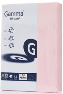 Picture of กระดาษสีถ่ายเอกสาร GAMMA 80 แกรม No.302 สีชมพู A4 (500 แผ่น)