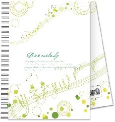 Picture of สมุดปกแข็งริมลวดลายแฟนซี เอลเฟ่น EF-301 A5, 80แกรม,70 แผ่น