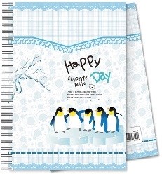 Picture of สมุดปกแข็งริมลวดลายแฟนซี เอลเฟ่น EF-401 A5, 80แกรม,70 แผ่น