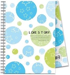 Picture of สมุดปกแข็งริมลวดลายแฟนซี เอลเฟ่น EF-501 A5, 80แกรม,70 แผ่น