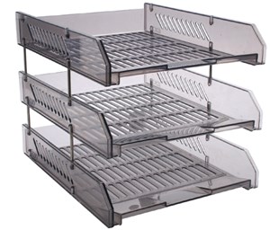 Picture of ถาดเอกสาร ออร์ก้า L-3, 3 ชั้น, ขาวใส