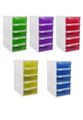 Picture of ตู้เอกสาร ออร์ก้า TCB-5BB โครงขาวลิ้นชักม่วง 35x26x51