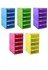 Picture of ตู้เอกสาร ออร์ก้า TCB-5BB โครงฟ้าลิ้นชักฟ้า 35x26x51