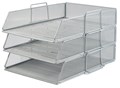 Picture of ตะแกรงลวดเคลือบ 3ชั้น ออร์ก้า H-0831, เงิน, 34x24.5x20 ซม.