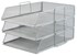 Picture of ตะแกรงลวดเคลือบ 3ชั้น ออร์ก้า H-0831, เงิน, 34x24.5x20 ซม.