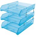 Picture of ถาดเอกสาร ออร์ก้า L-3, 3 ชั้น, ฟ้าใส