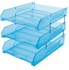 Picture of ถาดเอกสาร ออร์ก้า L-3, 3 ชั้น, ฟ้าใส
