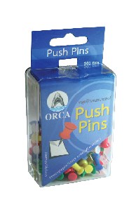 Picture of หมุดปักบอร์ดเอนกประสงค์ ออร์ก้า (แพ็คละ 100 ตัว)