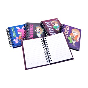 Picture of สมุดปกแข็งริมลวดลายแฟนซี เอลเฟ่น EF-103 A6, 80แกรม,70 แผ่น