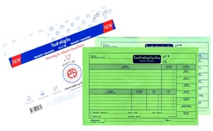 Picture of ใบสำคัญรับ พี เอส ซัน ,คาร์บอนในตัว 2 ชั้น, 30 ชุด