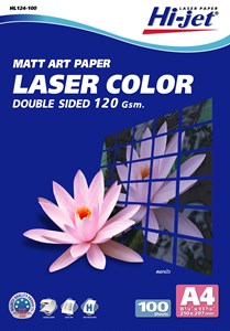 Picture of กระดาษเลเซอร์ผิวด้านไฮเจ็ท HL124-100,120g,A4,100แผ่น