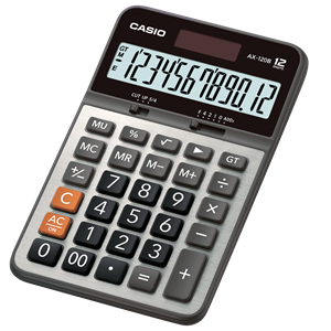 Picture of เครื่องคิดเลข Casio AX-120B  12 หลัก
