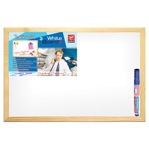 Picture of กระดานไวท์บอร์ด โรบิน ธรรมดา ขอบไม้ 40x60 ซม.