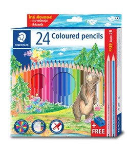 Picture of สเต็ดเล่อร์ (Staedtler) ดินสอสียาว 24  สี คละลาย FSC™ 100%