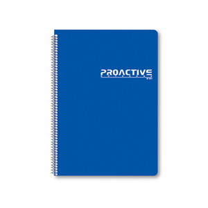 Picture of สมุดริมลวด ปกพีพี ตราช้าง W-001 สีน้ำเงิน (1x10)