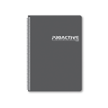 Picture of สมุดริมลวด ปกพีพี ตราช้าง W-003 สีเทา (1x10)