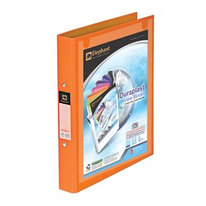 Picture of ตราช้างแฟ้ม 2ห่วง ดูราพลาส 221 ส้ม วิวบายเดอร์ 