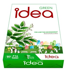 Picture of กระดาษถ่ายเอกสาร Idea Green 80 แกรม F14 (5 รีม)