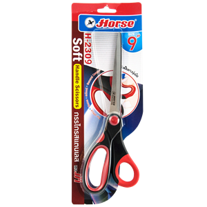 Picture of กรรไกรพลาสติก ตราม้า H-2309  9นิ้ว 