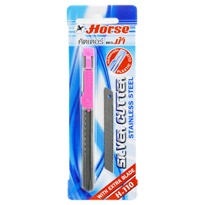 Picture of มีดคัตเตอร์ ตราม้า H-110 ด้ามเหล็ก            