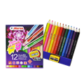 Picture of ดินสอสีไม้สั้น ตราม้า 12สี แถมฟรี กบเหลาในกล่อง