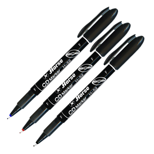 Picture of ปากกา O.H.P. CD-PEN ตราม้า ลบไม่ได้ #H-52 F แดง