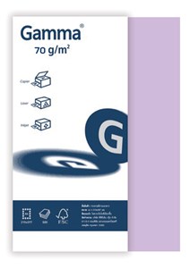 Picture of กระดาษสีถ่ายเอกสาร GAMMA 70 แกรม สีม่วง A4 (500 แผ่น)