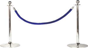 Picture of เสากั้นทางเดินสแตนเลสเชือกกำมะหยี่ BO-8 ฟูจิ