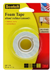 Picture of สก๊อตช์ เทปโฟมกาว 2 หน้า CAT 110, 24 มม. X 1 ม.