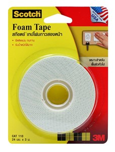 Picture of สก๊อตช์ เทปโฟมกาว 2 หน้า CAT 110, 24 มม. X 3 ม.
