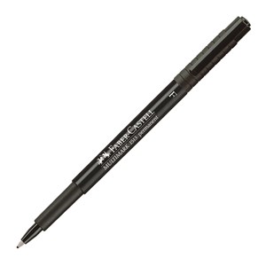 Picture of ปากกาเขียนแผ่นใสกันน้ำ เฟเบอร์คาสเทล (Faber Castell) F ลบไม่ได้ ดำ