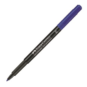 Picture of ปากกาเขียนแผ่นใสกันน้ำ เฟเบอร์คาสเทล (Faber Castell) M ลบไม่ได้ น้ำเงิน