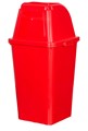 Picture of ถังขยะเหลี่ยมแบบฝาเปิดปิด O01003 42x39.5x83ซม.แดง 60 ลิตร