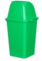 Picture of ถังขยะเหลี่ยมแบบฝาเปิดปิด O01003 42x39.5x83ซม.เขียว 60 ลิตร