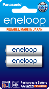 Picture of ถ่านชาร์จ  Panasonic Eneloop  AA  2000 mAh  (2 ก้อน)