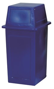Picture of ถังขยะเหลี่ยมแบบฝาเปิดปิด DBS12S 52x52x104ซม,น้ำเงิน 120 ลิตร